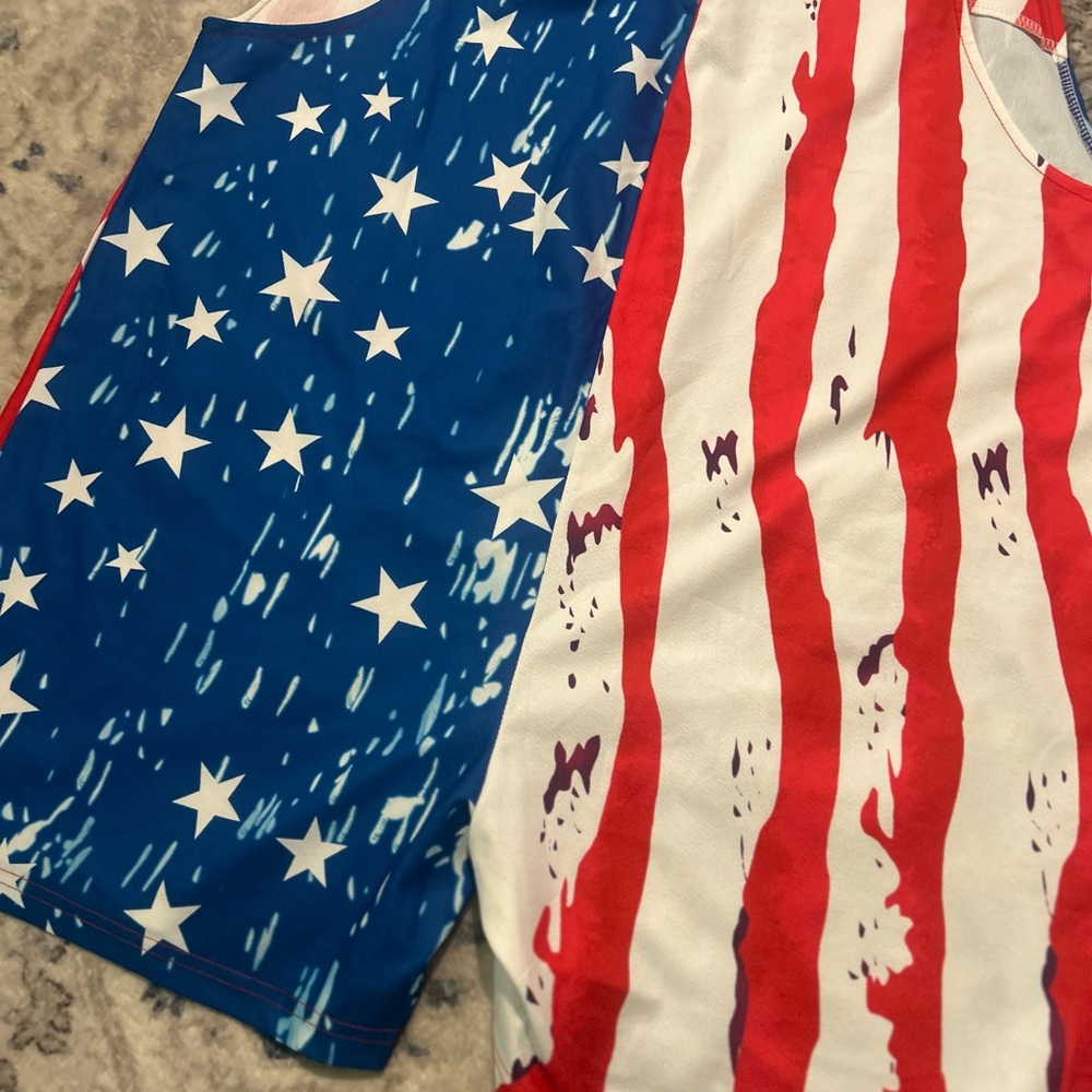 Patriotic Star and Stripe Romper - Picture 8 of 11